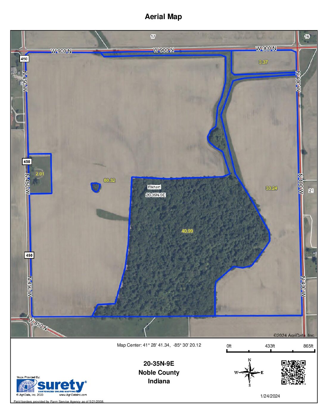 Todd Aerial Map